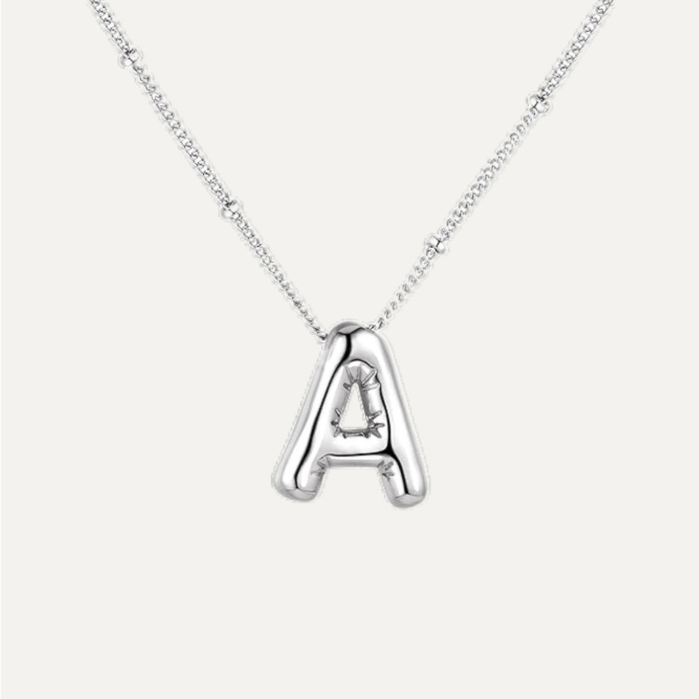 Bella & Co ‘A’ Bubble Necklace